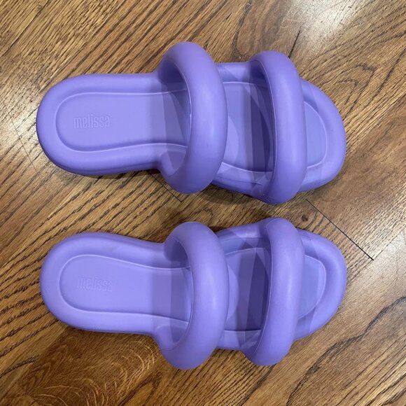 Melissa Shoes Free Bloom Slides Lilac - Picture 3 of 5